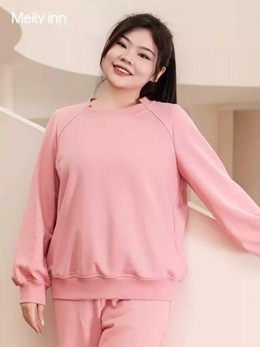 【群内福利】【卫衣裤子休闲套装】宽松显瘦休闲，棉质抓绒卫衣面料，光洁无杂质，不易起毛，现货今天发 商品图3