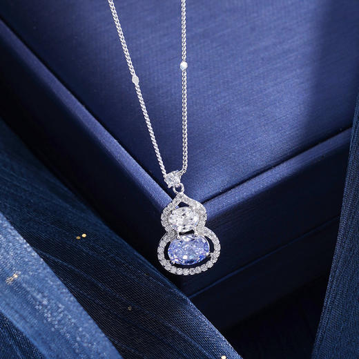 子佩集【紫气福来】S925银套链【YL-7561】时尚锆石葫芦项链2509 商品图1