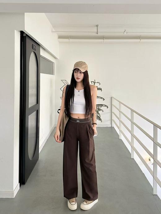 点此购买 Alo春秋季女士腰封休闲阔腿裤 cxy 342577 商品图11