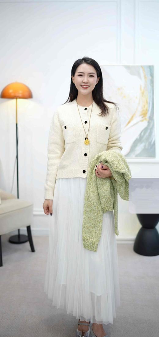 春日柔序|温柔香风贴袋针织开衫 商品图5