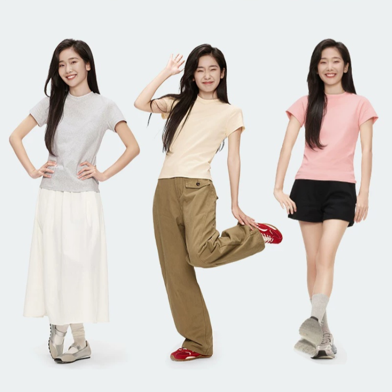 买一送一「DANMO纯色正肩T」软弹修身 正肩版型视觉打薄肩背 收腰裁剪自带双C曲线 骨条加固不易变形 圆领领口不易走光