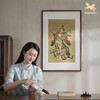铜师傅 手工錾刻 铜雕画《韦陀菩萨》玄关沙发背景墙中式装饰挂画 商品缩略图4