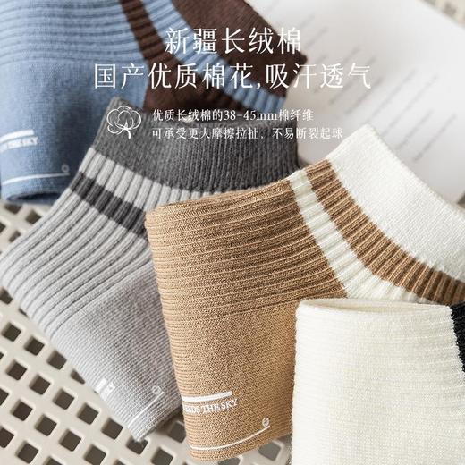 【2026夏季袜子男运动袜】薄款纯棉浅口短袜双针简约排汗船袜透气吸汗男袜 商品图1