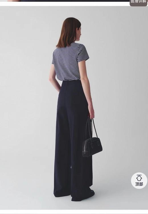 F0318116春夏新款棉氨混纺竹节棉T贝壳扣撞色条纹T恤 商品图14