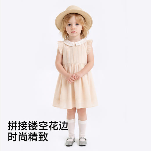 英氏女童连衣裙夏季小女孩背心裙休闲甜美女生裙子透气连衣裙 商品图4