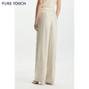 PURE TOUCH女装26春夏新款水银纱休闲阔腿裤珠光垂坠精致直筒长裤 商品缩略图4