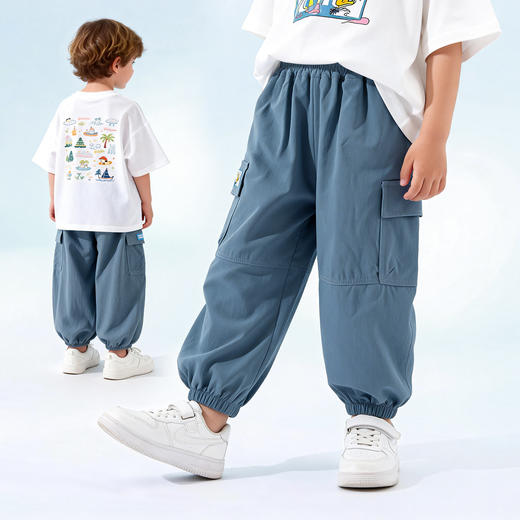 迪士尼米奇夏季男女童长裤工装裤ZD2FK018 商品图2