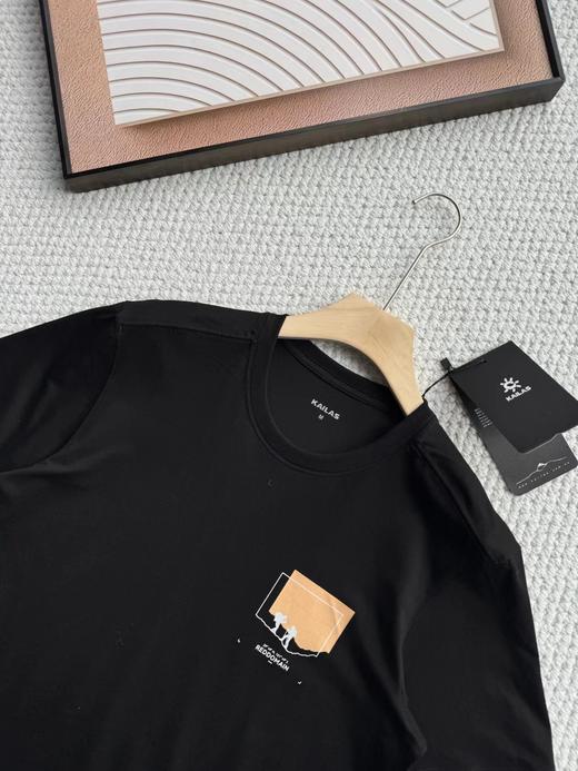 F031848新款户外中性款运动登山徒步通勤高弹棉T短袖 商品图7