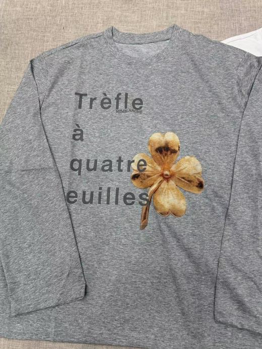 F0318115可穿防晒衣两用穿四叶草透气舒适宽松长袖T恤 商品图11