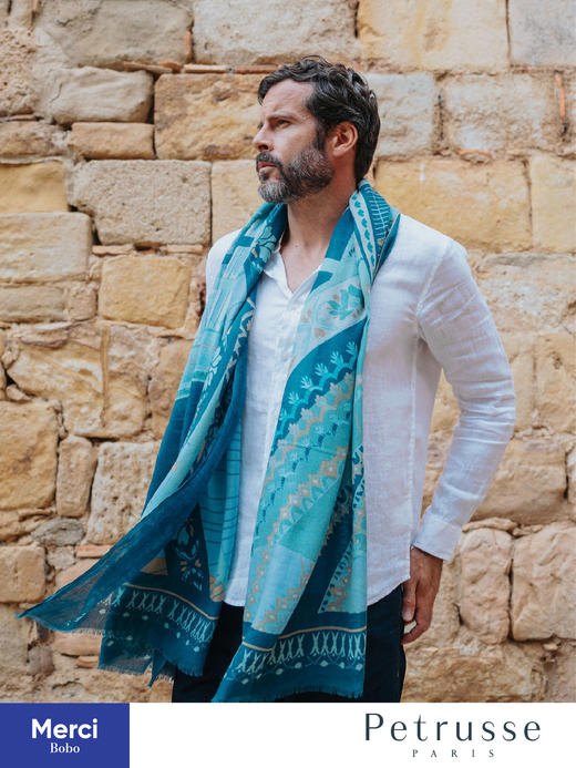 Petrusse贝图丝 璀璨巴黎·大皇宫合作款 羊毛真丝长巾 商品图3
