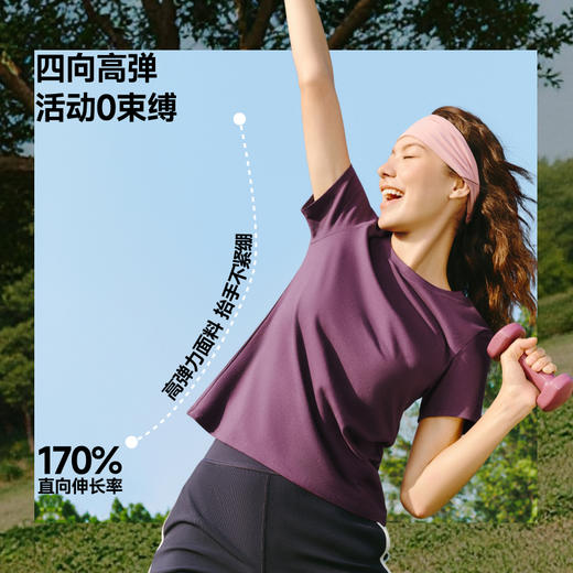 短袖！【蕉下女士纯棉短袖】26SS-女士纯棉短袖T恤CT005（直身）      0320 商品图1