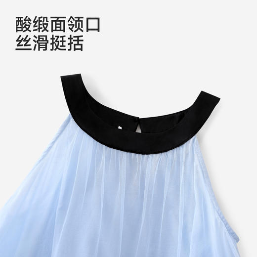 英氏儿童裙子女童夏季背心圆领休闲透气蓬蓬纱裙女宝26新款公主裙 商品图2