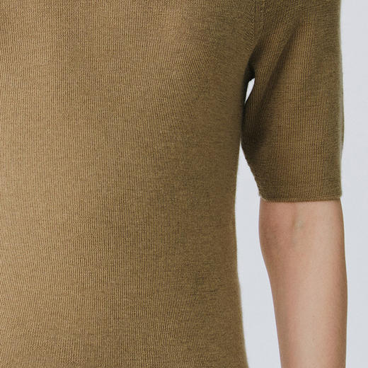 东黎 • 万物复苏 一叶知苏 山羊绒桑蚕丝 女士春季高领套衫 6001 商品图12