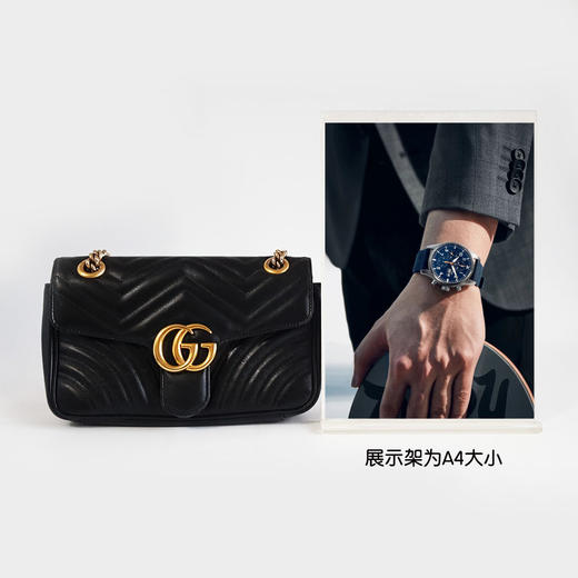 【95新】Gucci古驰Marmont系列443497黑金马蒙26链条包单肩斜挎包女士160326AK21 商品图8