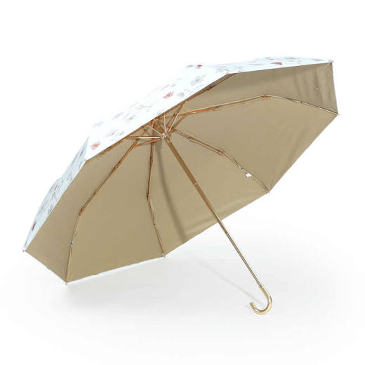 公主洋伞J9093小金钩彩胶系列黑胶伞 内花 商品图1