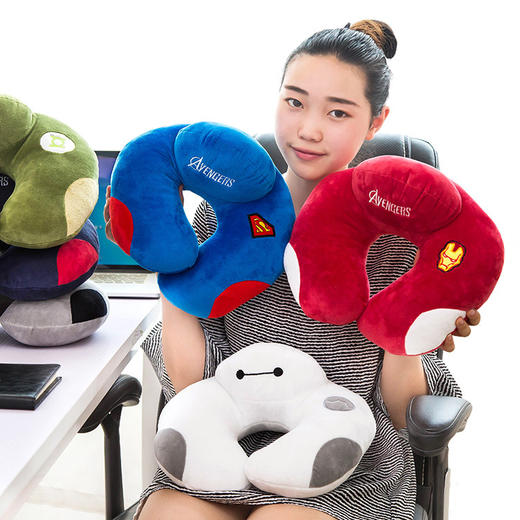 【放松颈部❗柔软舒服】卡通U型枕护颈枕颈椎枕头午睡办公室枕旅行开车护脖U形靠枕。xa 商品图3