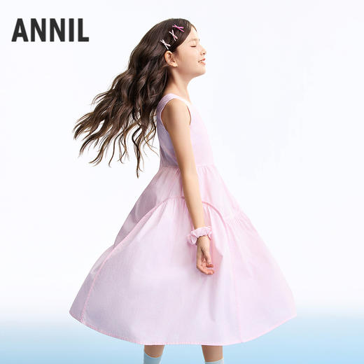 女童无袖连衣裙夏季新款安奈儿童装EG623550 商品图1