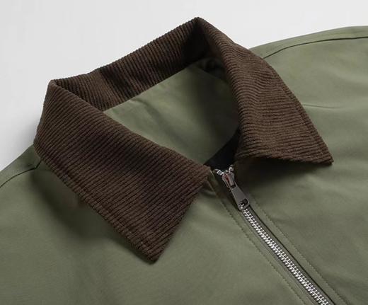 F031875复古假两件春秋新款男女户外运动休闲翻领夹克外套 商品图7