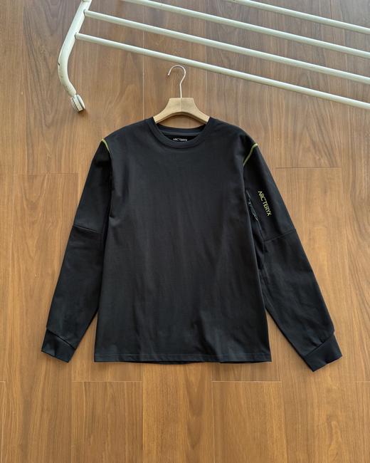 点此购买 始祖鸟春秋季经典户外登山拼色男女款长袖T恤 yh 342601 商品图2