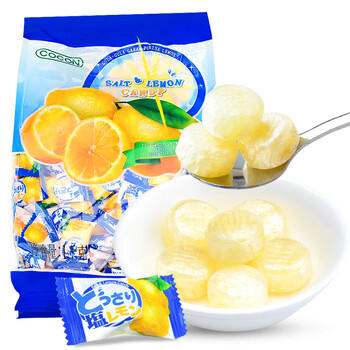 可康（cocon）海盐咸柠檬味水果硬糖 约238颗1kg 进口儿童运动休闲出游零食喜糖 商品图5