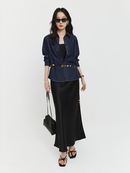 岁月鎏光 100%进口醋酸吊带连衣裙FCG1DRS050 商品图8