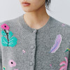 东黎 • 万物复苏 猫猫花园 山羊绒女士春季钉珠手绣提花开衫 6215 商品缩略图5