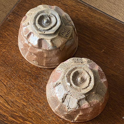 日本中古粗陶手作器皿 带签章 X1519 商品图4