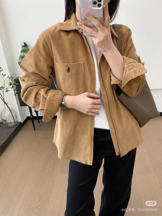 F031845春季新款全新纯色logo刺绣棉质新款夹克外套 商品图14