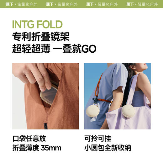 墨镜！【蕉下方圆大框折叠墨镜】25SS-蕉下方圆大框折叠墨镜FD421       0320 商品图1