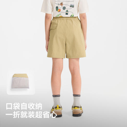 伯希和户外休闲裤男童26春季新款防泼拒水短裤轻量透气裤子女童 商品图3