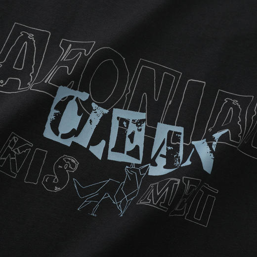 GXG男装【凉感透气】26夏季潮流字母印花圆领休闲男式短袖T恤K&C 商品图6