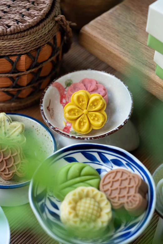 【掌柜好物】九宫格低糖绿豆糕，九个口味：（海盐芝士、玫瑰、南洋斑斓、海苔、金桂、奶黄流心、咖啡、抹茶、牛油果🥑）～ 商品图3