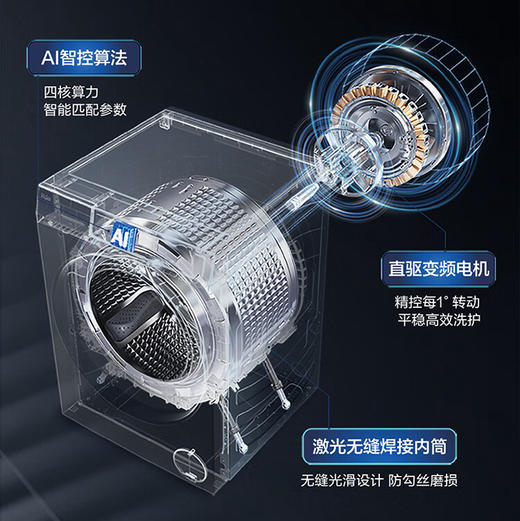 海尔（Haier）洗衣机 XQG100-BD12556 麦浪X11 商品图13