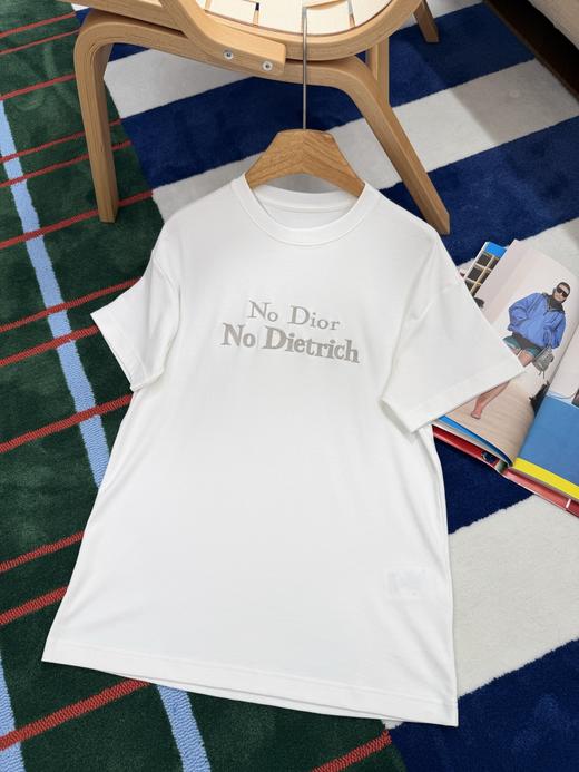 迪奥 新款「No Dietrich」刺绣T恤 商品图8