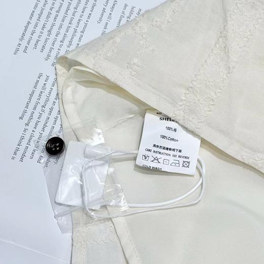 F031860早春新款法式圆领花纱重工刺绣拼接花边百搭衬衫满幅刺绣衬衫 商品图14