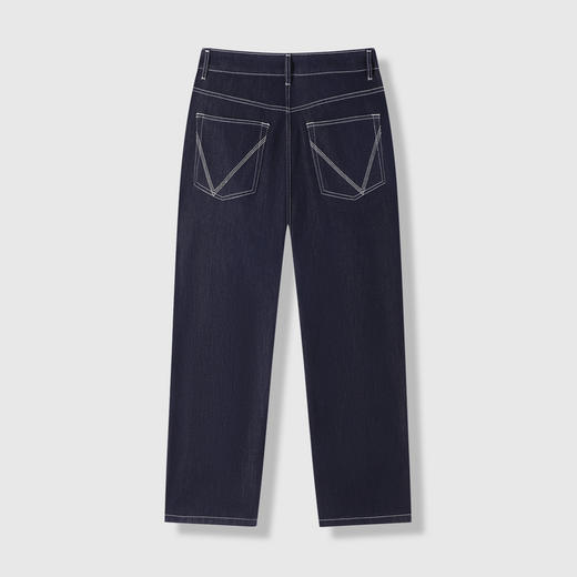 GXG男装【含桑蚕丝】26夏季简约休闲水洗直筒经典百搭男式牛仔裤K&C 商品图5