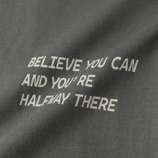 GXG男装【凉感透气】26夏季潮流字母印花宽松休闲男式圆领短袖T恤K&C 商品图4