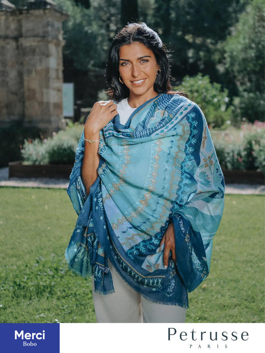 Petrusse贝图丝 璀璨巴黎·大皇宫合作款 羊毛真丝长巾 商品图2