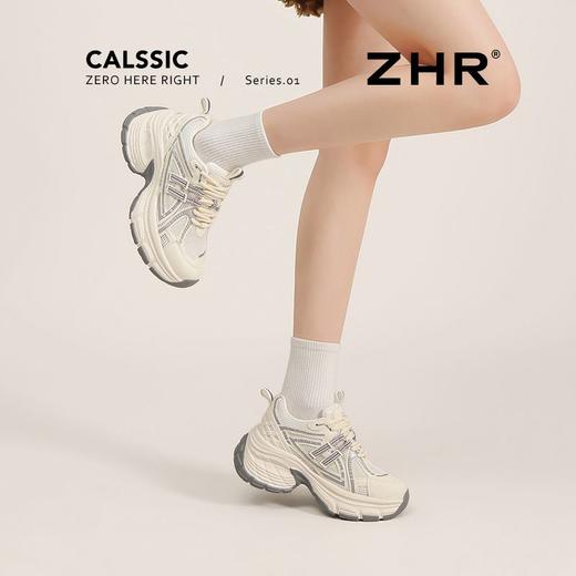 ZHR则则厚底增高老爹鞋女夏季爆款网面透气运动鞋百搭轻便跑步鞋 商品图9