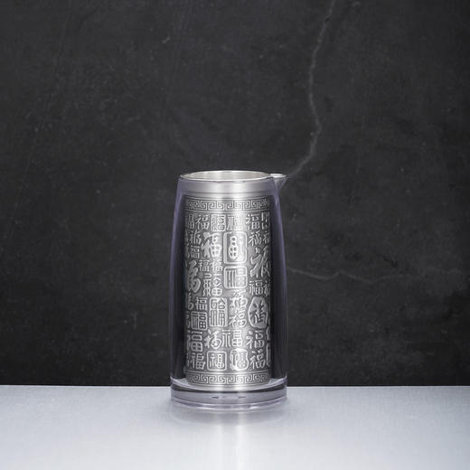 子佩集【百福一生】S999银摆件【DLJB001】酒具套装（一壶六杯）2509 商品图7