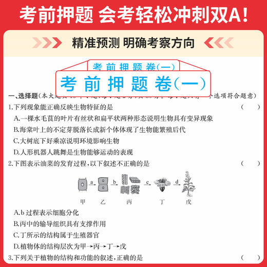 一本【生地真题卷】冲刺生地会考 考点考频归纳 视频讲解78年级 商品图3