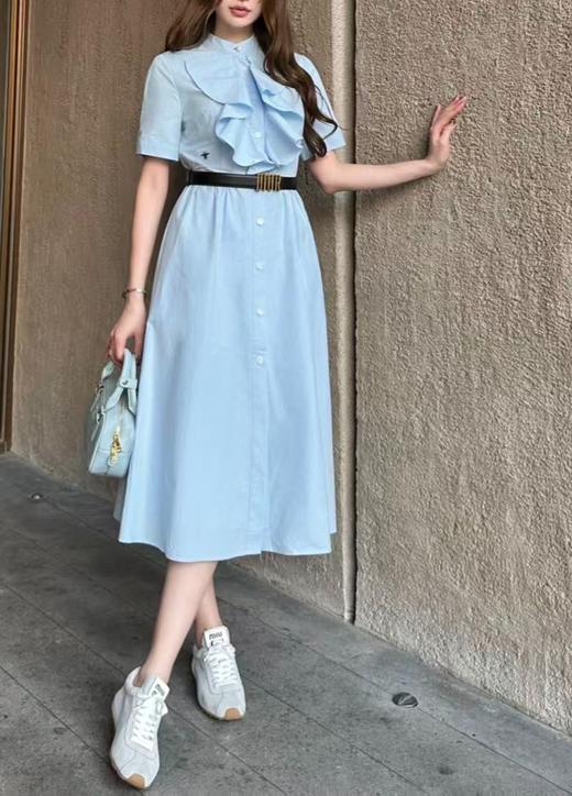 女款全棉立体花边衬衫裙la010 商品图3