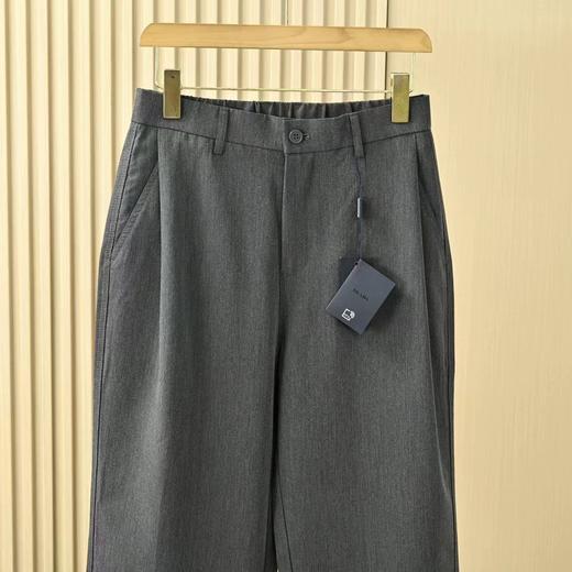 F031843春季新品男士垂感宽松低奢简约休闲直筒西裤 商品图9