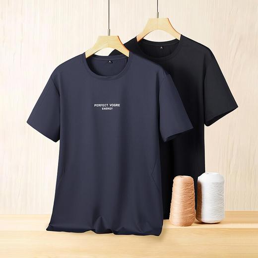 【DK】大依优型大码男装夏季圆领短袖T恤运动百搭休闲加肥加大短袖上衣 商品图4