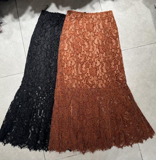 【门店同款】ENJOY秋季法式优雅蕾丝鱼尾半裙 159395631 商品图0