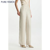PURE TOUCH女装26春夏新款水银纱休闲阔腿裤珠光垂坠精致直筒长裤 商品缩略图0
