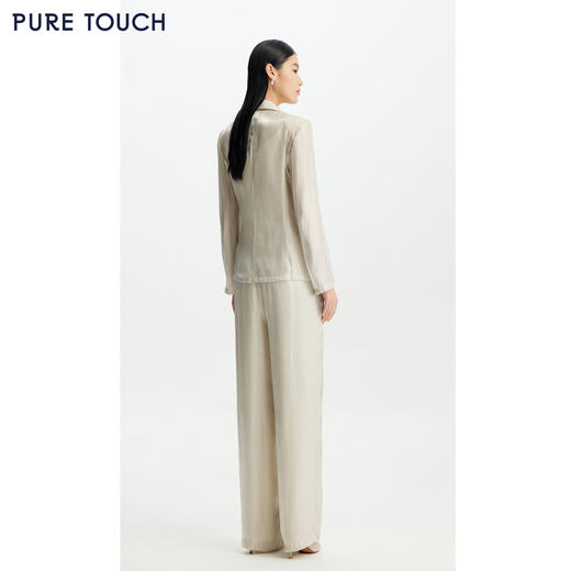 商场同款PURE TOUCH 26春夏新款水银纱西装外套微收腰珠光西服女 商品图4