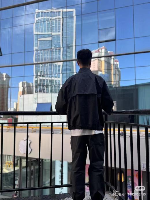 F031874男女同款舒适立领拉链透气休闲运动夹克外套 商品图9