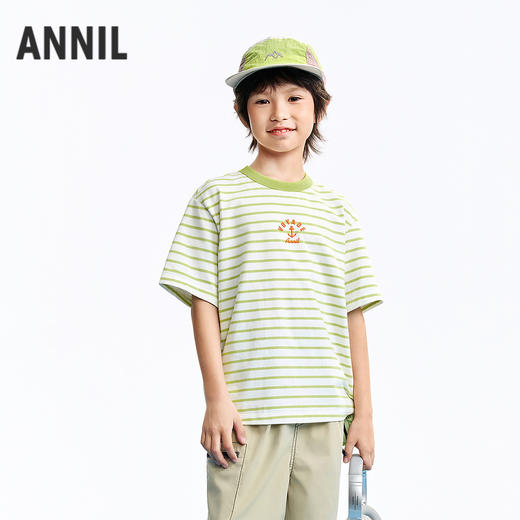 男童圆领短袖针织衫夏季新款安奈儿童装EB621662 商品图1