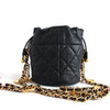 【95新】CHANEL香奈儿AP3111 B09805 9430523C黑金荔枝牛皮金币链条小水桶单肩包女士140326JJ13 商品缩略图4